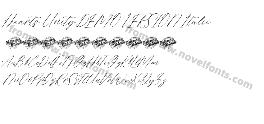 Hearts Unity DEMO VERSION ItalicPreview