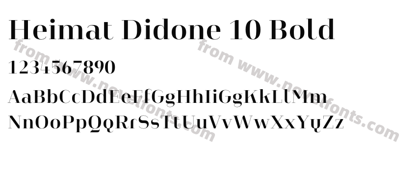 Heimat Didone 10 BoldPreview