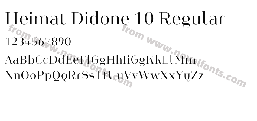 Heimat Didone 10 RegularPreview
