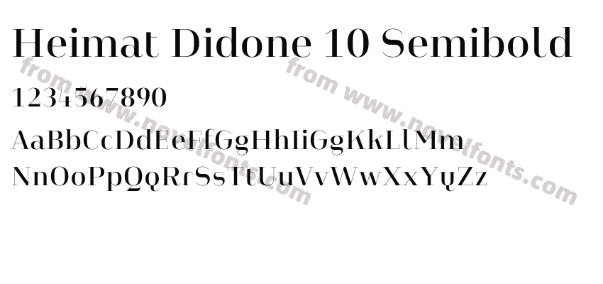 Heimat Didone 10 SemiboldPreview