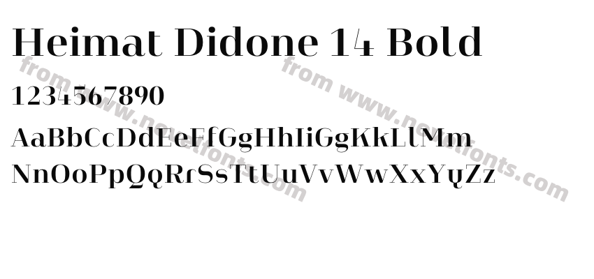 Heimat Didone 14 BoldPreview