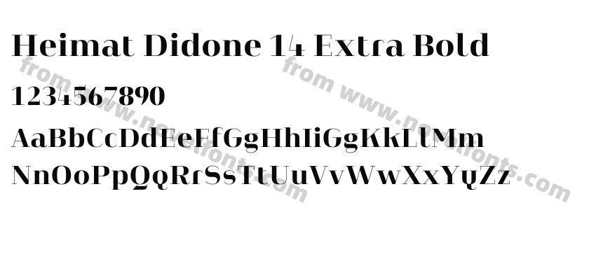 Heimat Didone 14 Extra BoldPreview