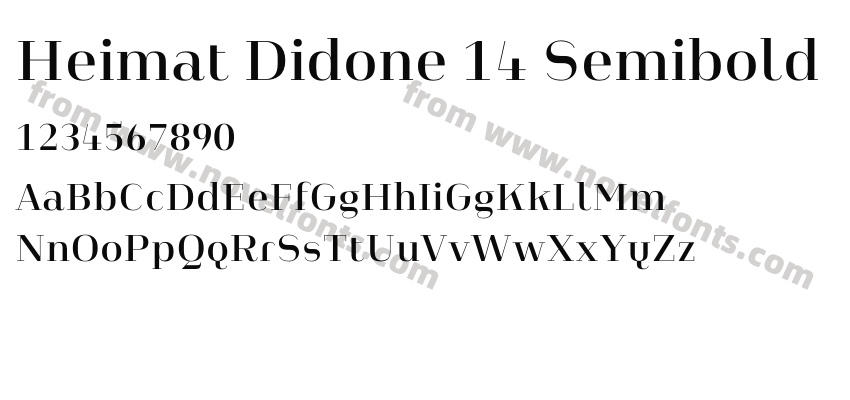 Heimat Didone 14 SemiboldPreview