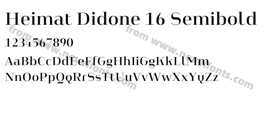 Heimat Didone 16 SemiboldPreview