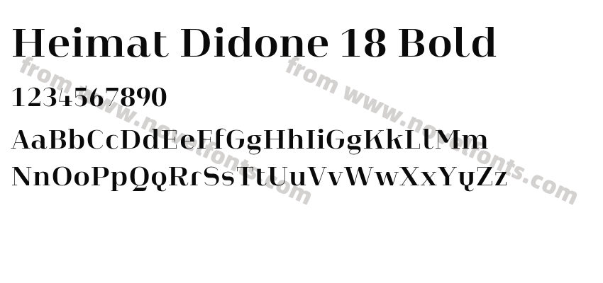 Heimat Didone 18 BoldPreview