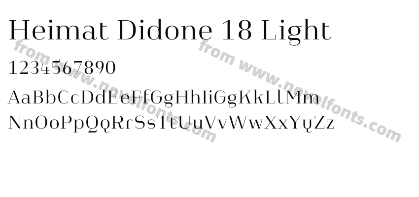 Heimat Didone 18 LightPreview