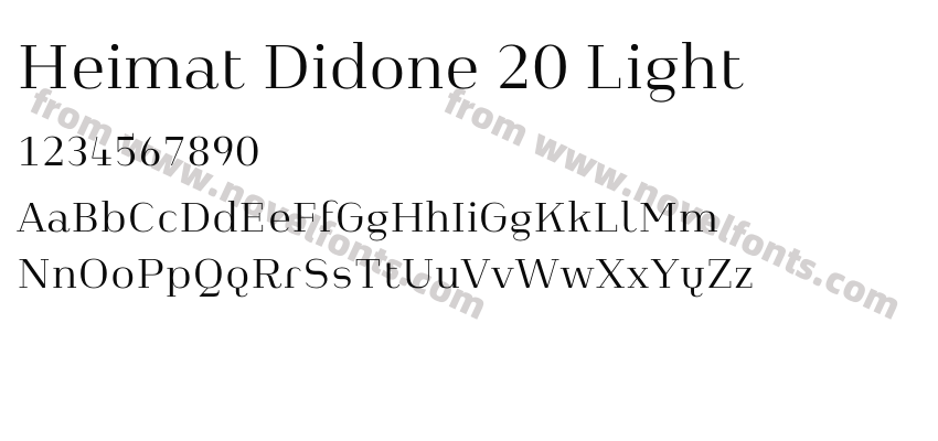 Heimat Didone 20 LightPreview