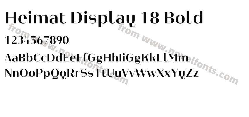 Heimat Display 18 BoldPreview