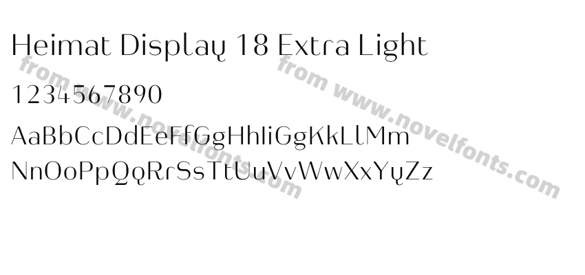 Heimat Display 18 Extra LightPreview
