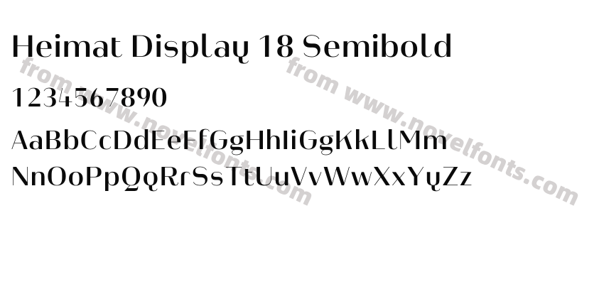 Heimat Display 18 SemiboldPreview