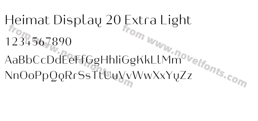 Heimat Display 20 Extra LightPreview