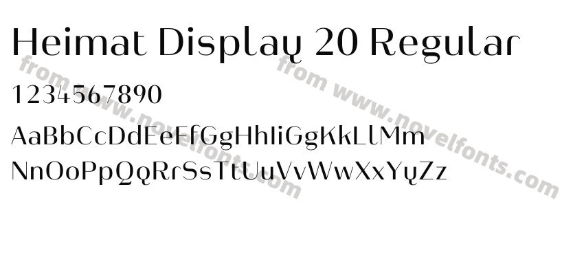 Heimat Display 20 RegularPreview