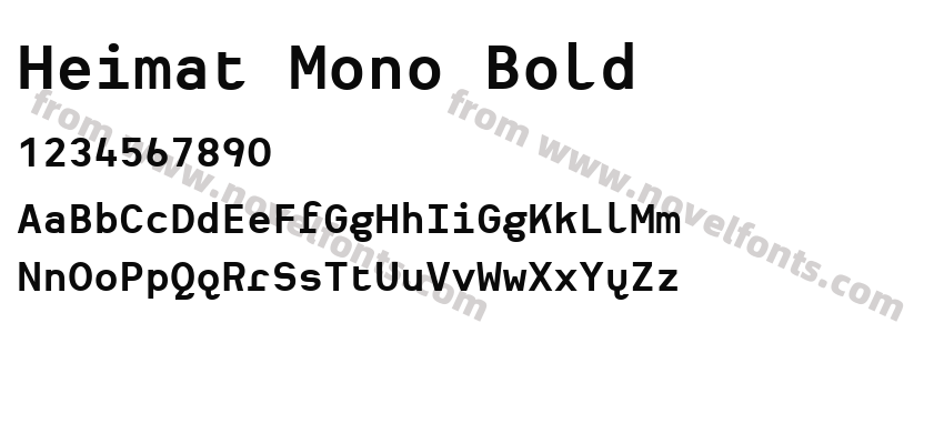 Heimat Mono BoldPreview