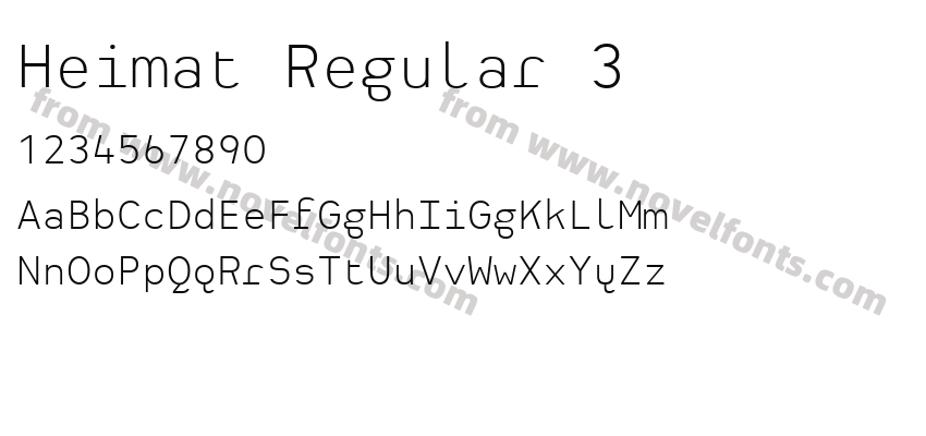 Heimat Regular 3Preview