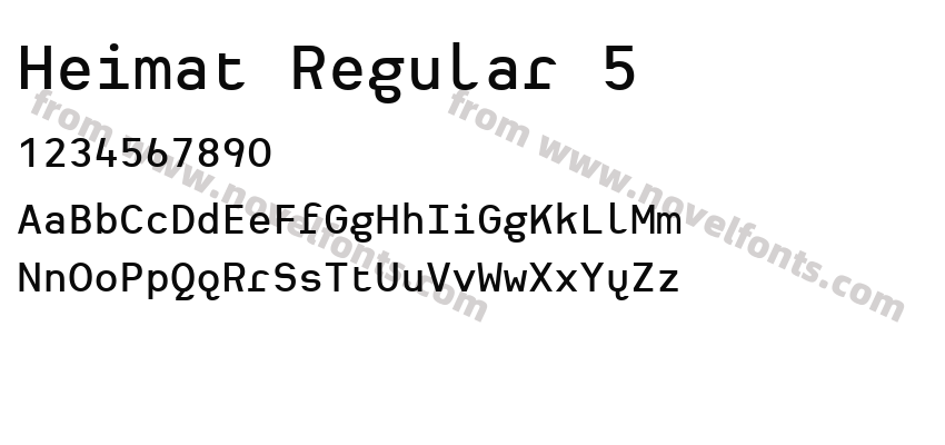 Heimat Regular 5Preview