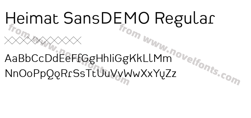 Heimat SansDEMO RegularPreview