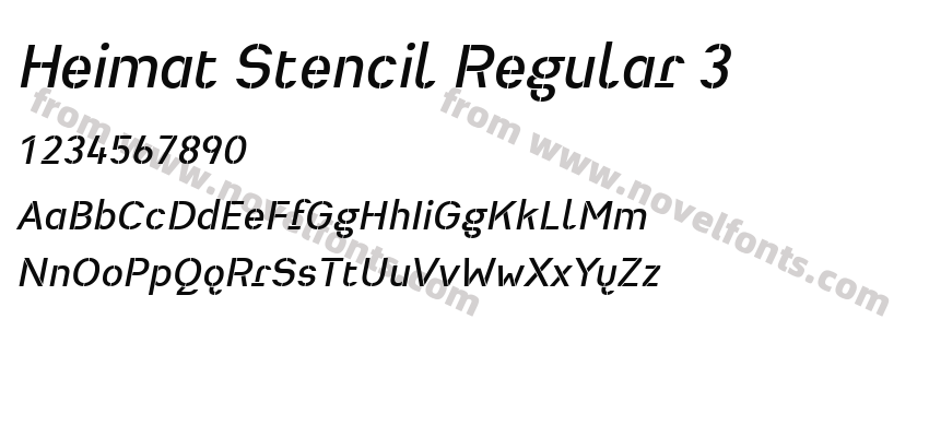 Heimat Stencil Regular 3Preview