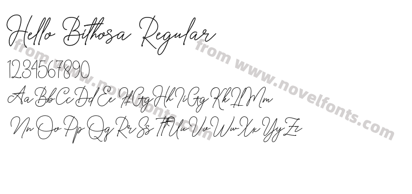 Hello Bithosa RegularPreview