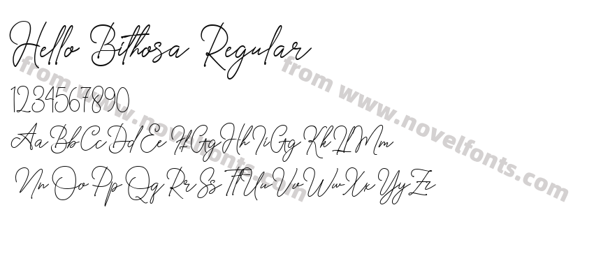 Hello Bithosa RegularPreview