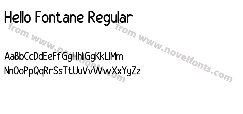 Hello Fontane RegularPreview
