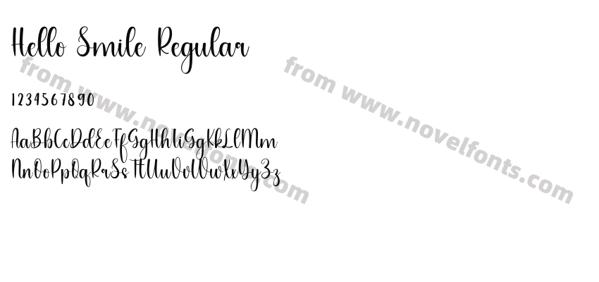 Hello Smile RegularPreview
