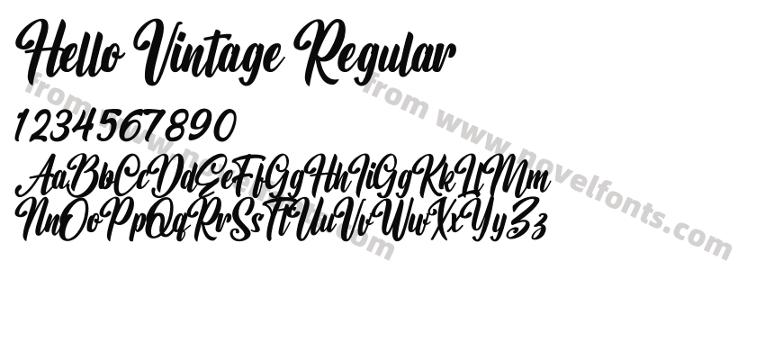 Hello Vintage RegularPreview
