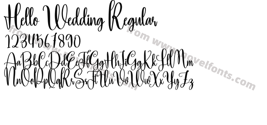 Hello Wedding RegularPreview