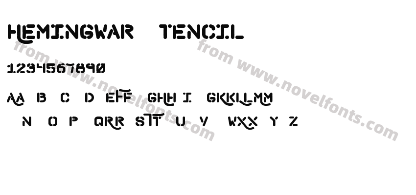 Hemingwar StencilPreview