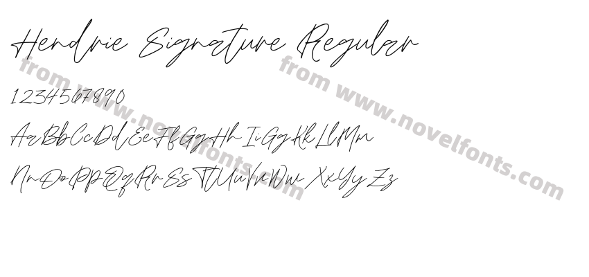 Hendrie Signature RegularPreview