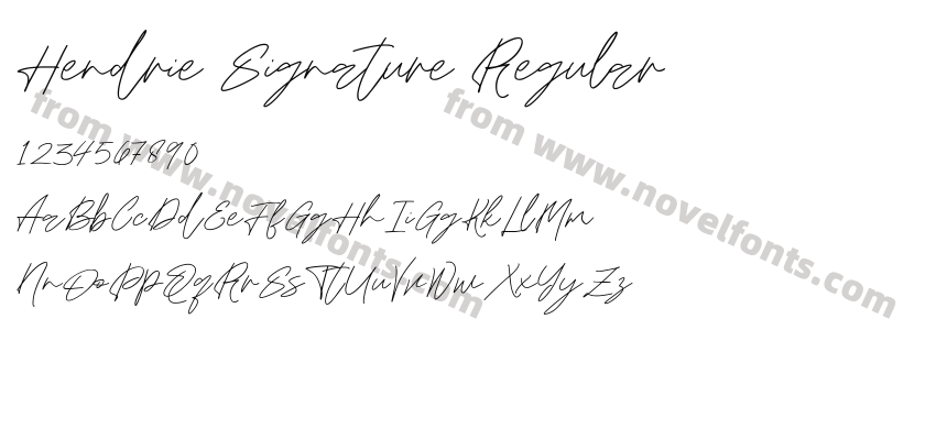 Hendrie Signature RegularPreview