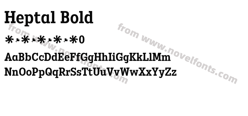 Heptal BoldPreview
