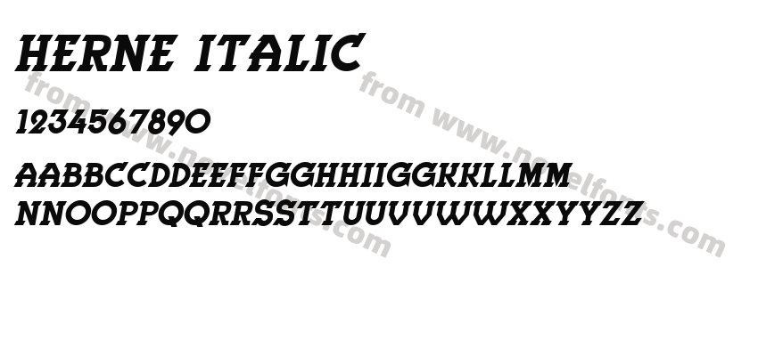 Herne ItalicPreview