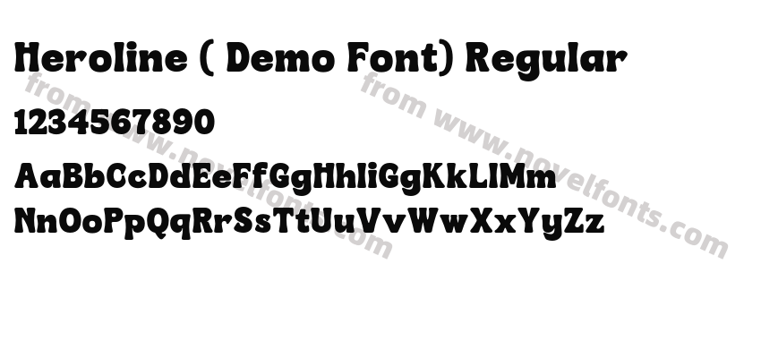 Heroline ( Demo Font) RegularPreview