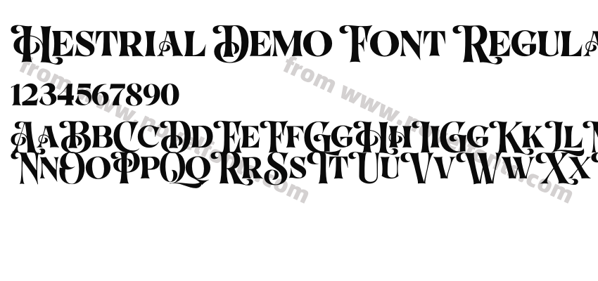 Hestrial Demo Font RegularPreview