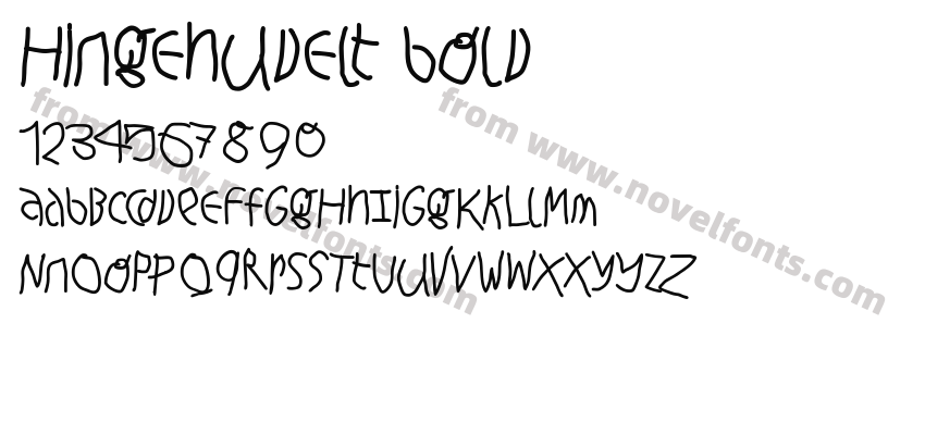 Hingehudelt BoldPreview