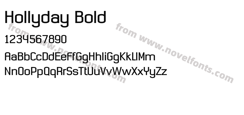 Hollyday BoldPreview