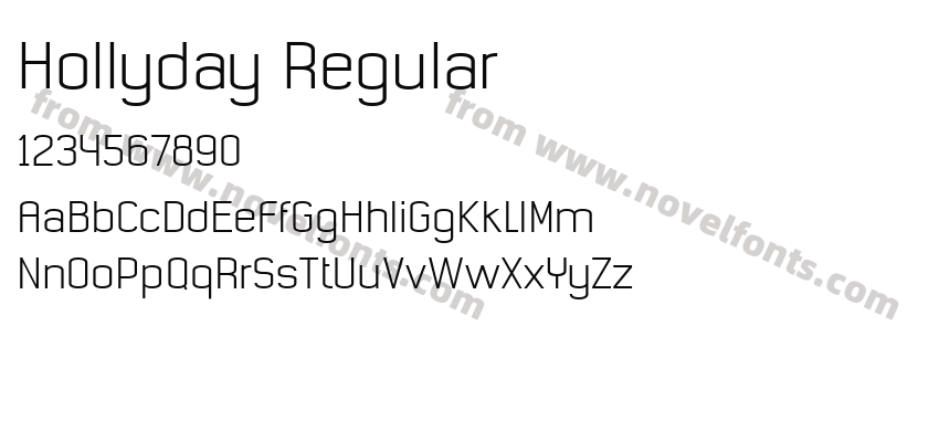 Hollyday RegularPreview
