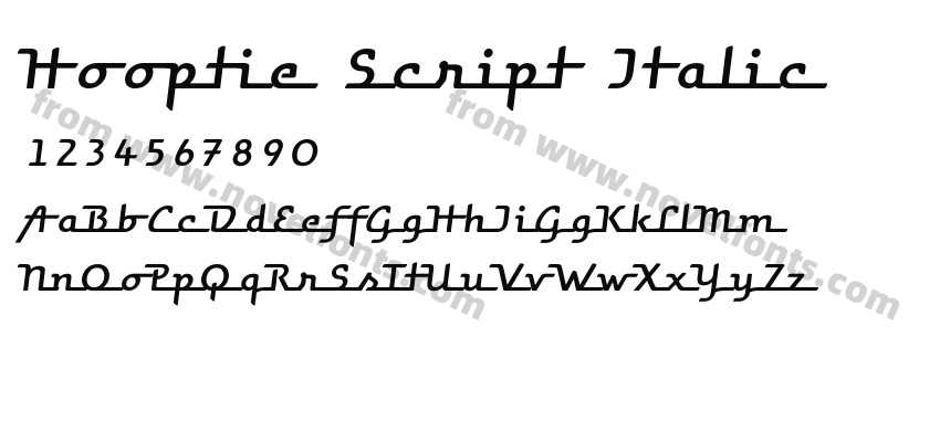 Hooptie Script ItalicPreview