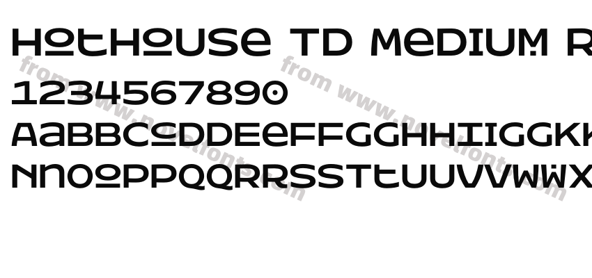Hothouse TD Medium RegularPreview