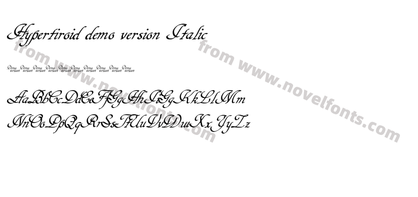 Hypertiroid demo version ItalicPreview