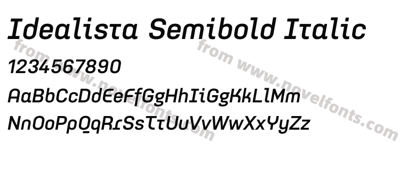 Idealista Semibold ItalicPreview
