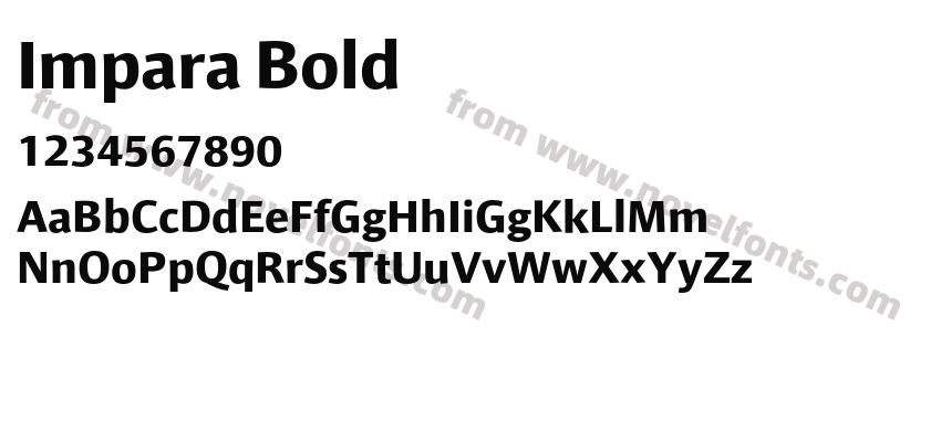 Impara BoldPreview