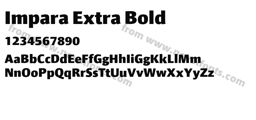 Impara Extra BoldPreview