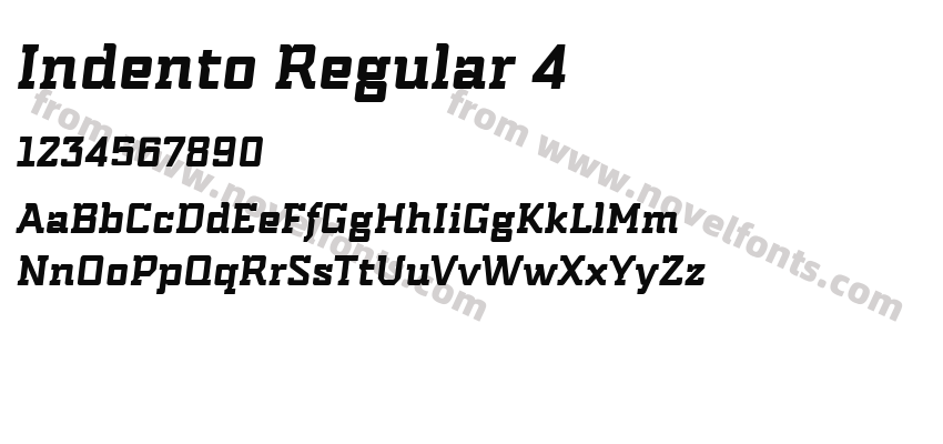 Indento Regular 4Preview