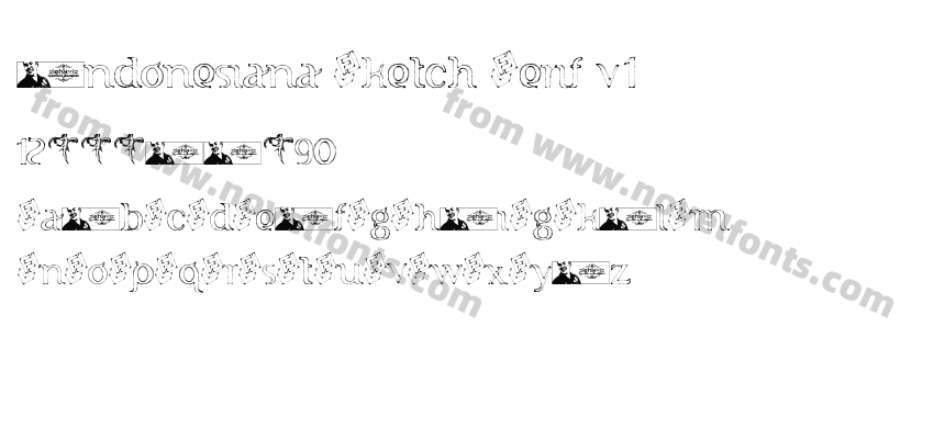 Indonesiana Sketch Serif v.1Preview