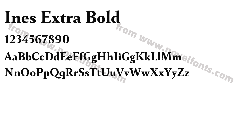 Ines Extra BoldPreview