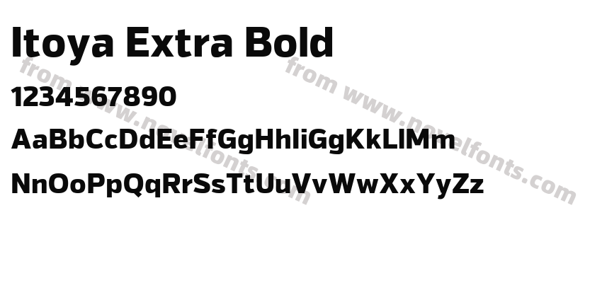 Itoya Extra BoldPreview