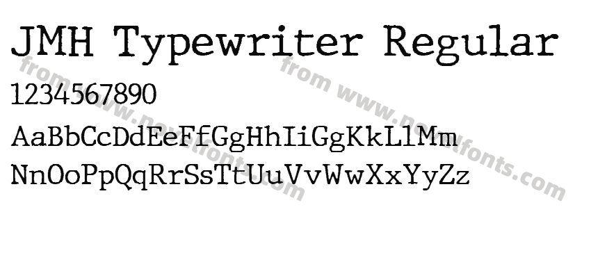JMH Typewriter RegularPreview