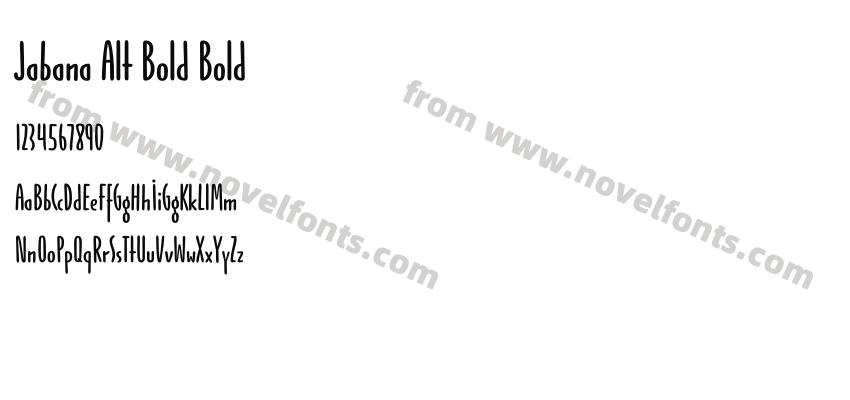 Jabana Alt Bold BoldPreview