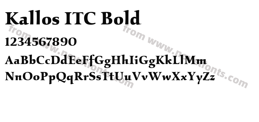 Kallos ITC BoldPreview